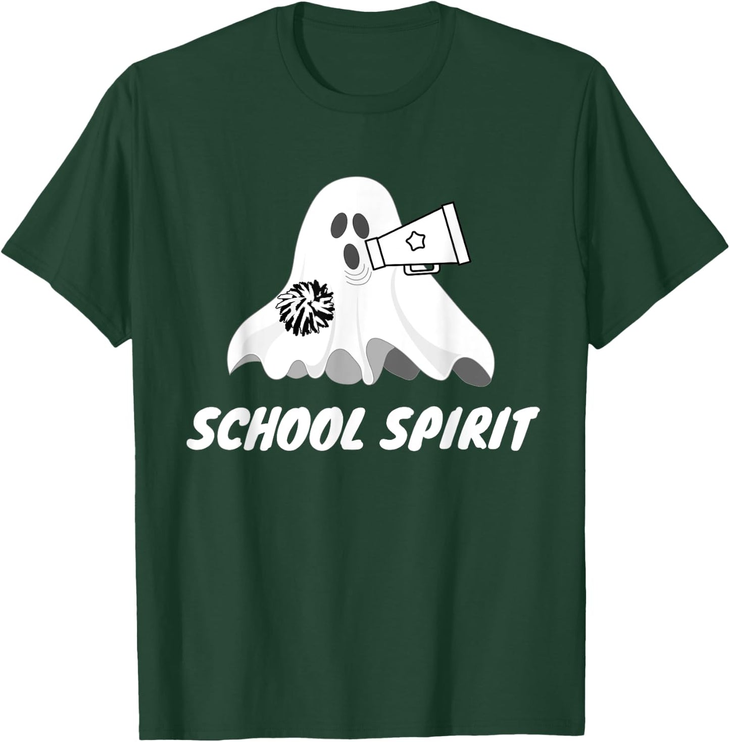 School Spirit Ghost - Funny Halloween T-Shirt - T-Shirt | Forest