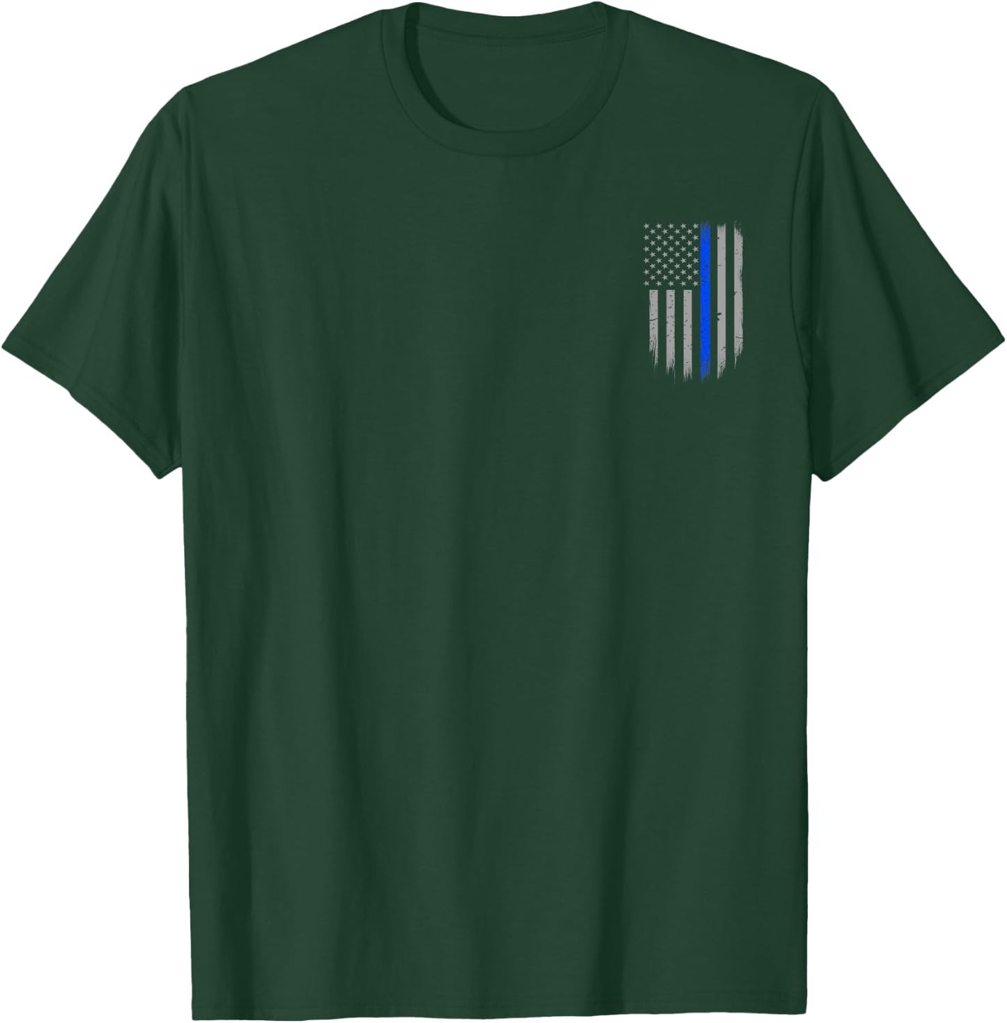 We Got Your Six Thin Blue Line American Flag T-Shirt - T-Shirt | Forest