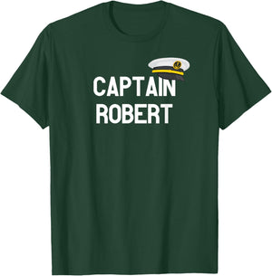 Captain Robert - First Name Gift T-Shirt - T-Shirt | Forest