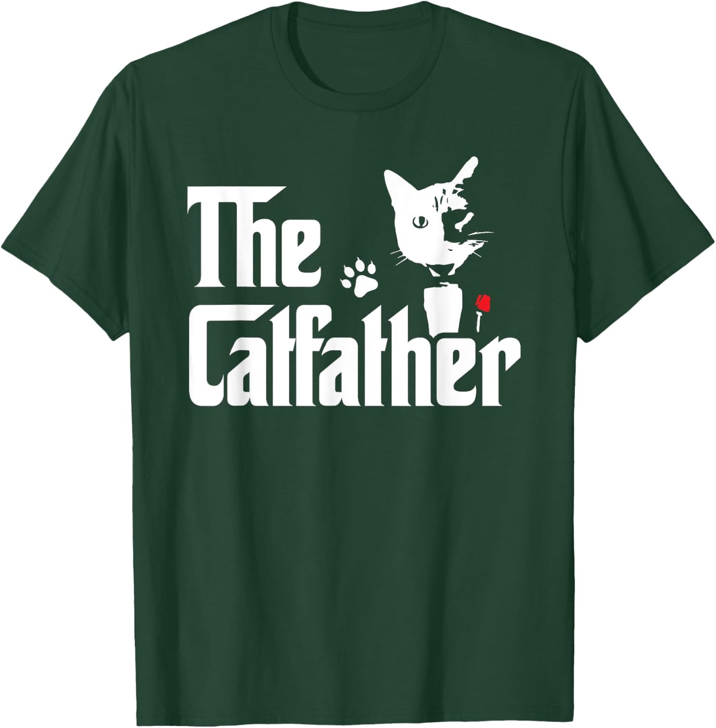 The Catfather Shirt Funny Gift Cat Daddy T-Shirt - T-Shirt | Forest