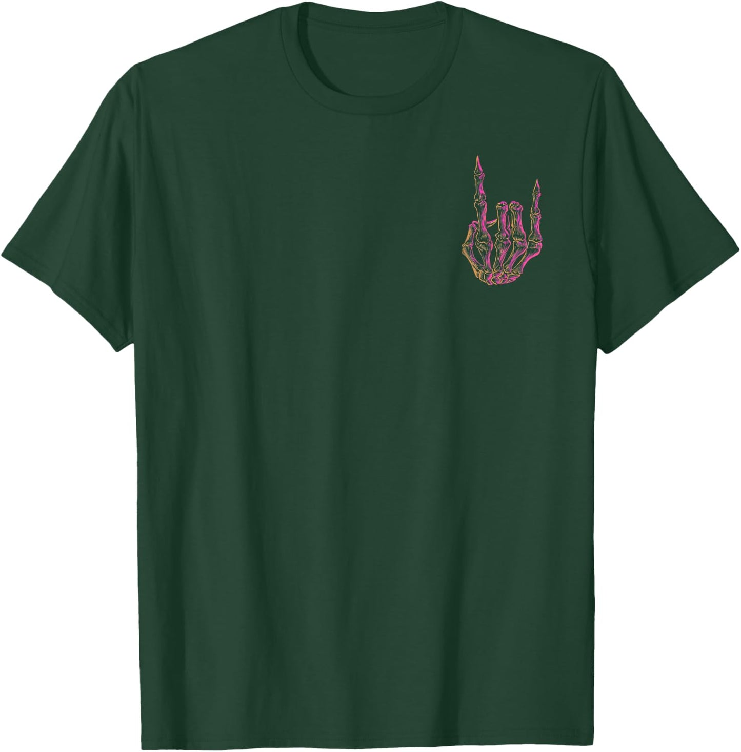 Skeleton Hand Peace Sign Halloween Costume Kids T-Shirt - T-Shirt | Forest