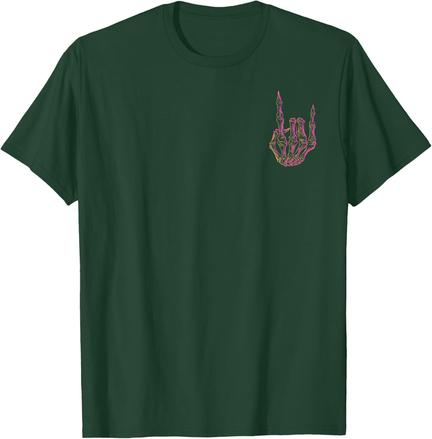 Skeleton Hand Peace Sign Halloween Costume Kids T-Shirt - T-Shirt | Forest