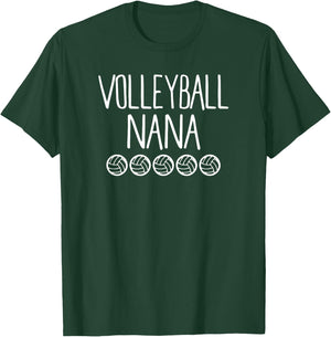 Cute Volleyball Nana Shirt Sports Shirt T-Shirt - T-Shirt | Forest