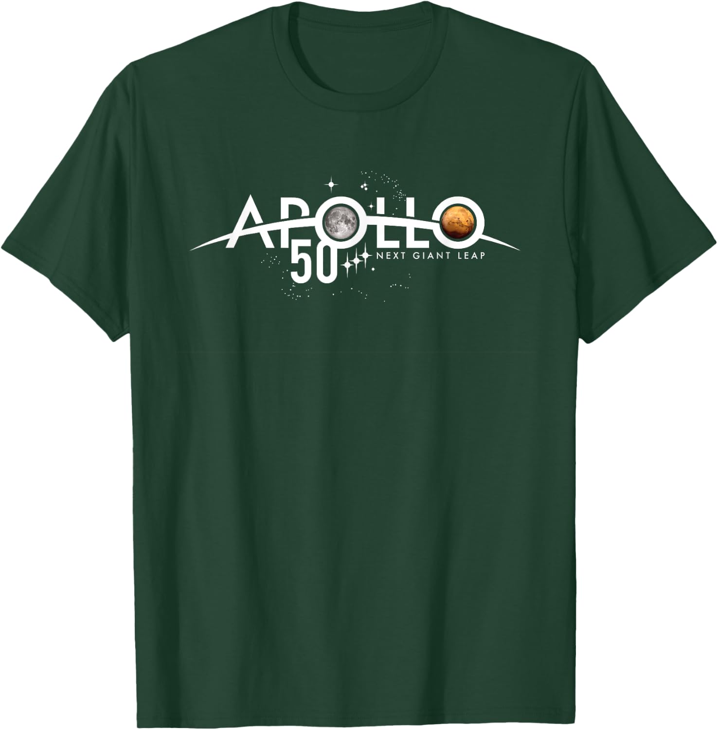 Apollo 50th Anniversary Logo NASA T-Shirt - T-Shirt | Forest