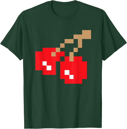 Retro Arcade Game Cherries T-Shirt - T-Shirt | Forest