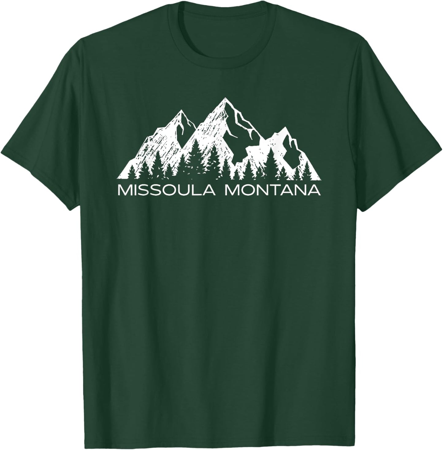 Missoula Montana Mountain Gift | Missoula Montana Souvenir T-Shirt - T-Shirt | Forest