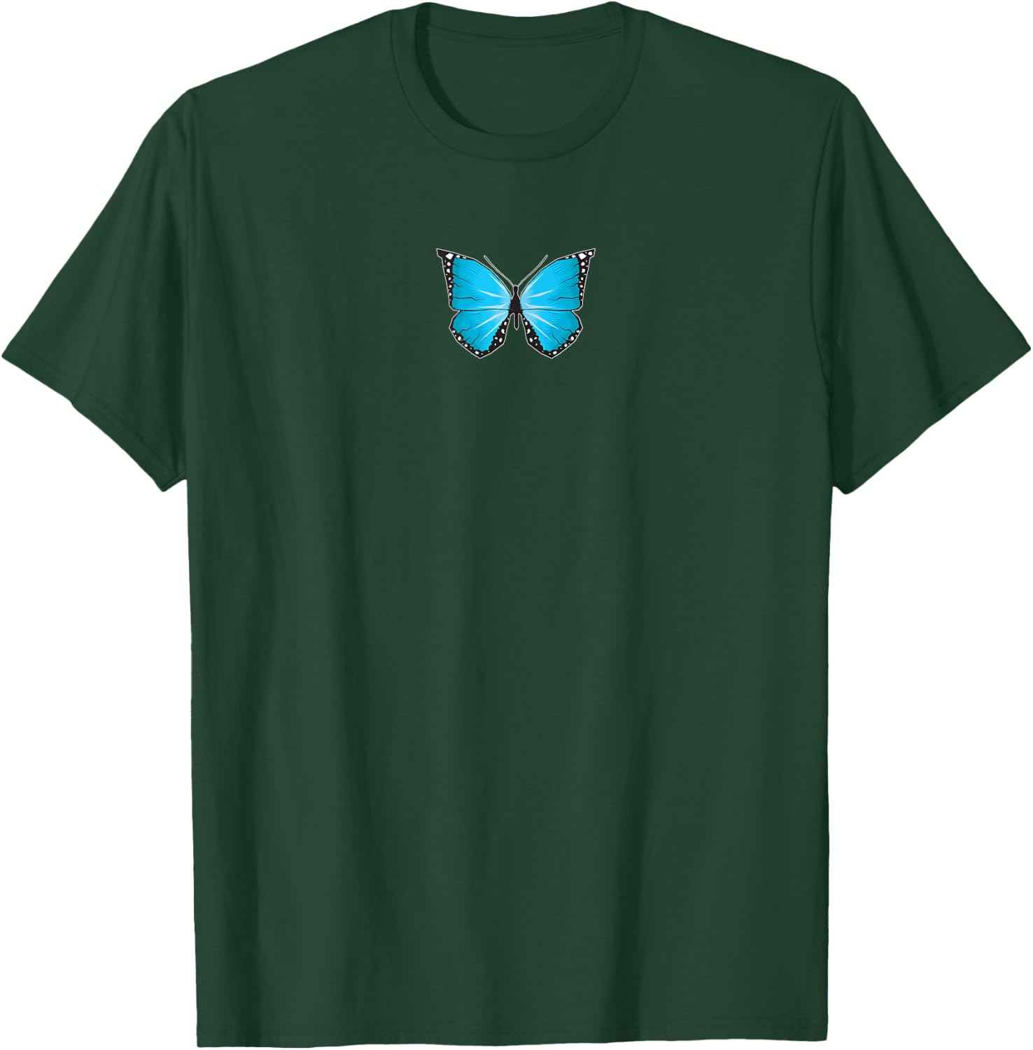 Blue Butterfly Aesthetic Clothing Soft Grunge Girls Women T-Shirt - T-Shirt | Forest