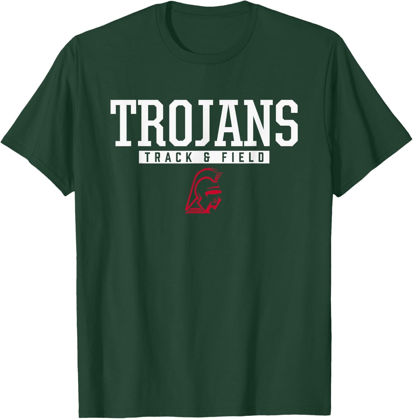 Center Grove Trojans Logo Track & Field HS T-Shirt - T-Shirt | Forest