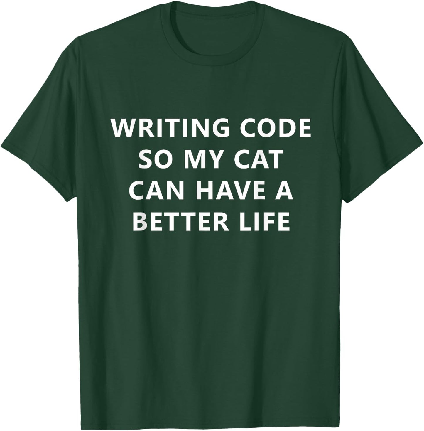 Programmer Writing Code For My Cat Funny Coding Women Kids T-Shirt - T-Shirt | Forest