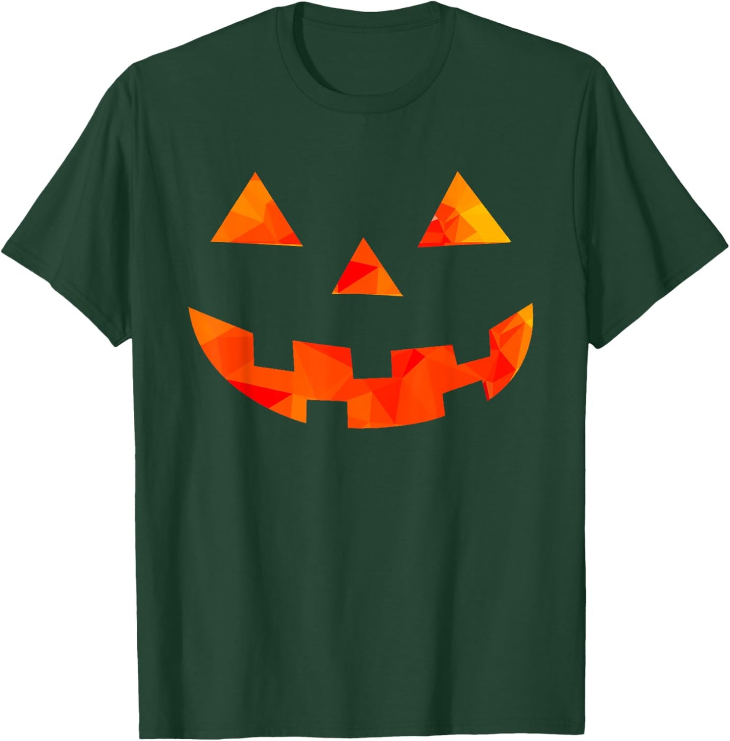 Pumpkin Face Halloween Costume Orange Glow T-Shirt - T-Shirt | Forest