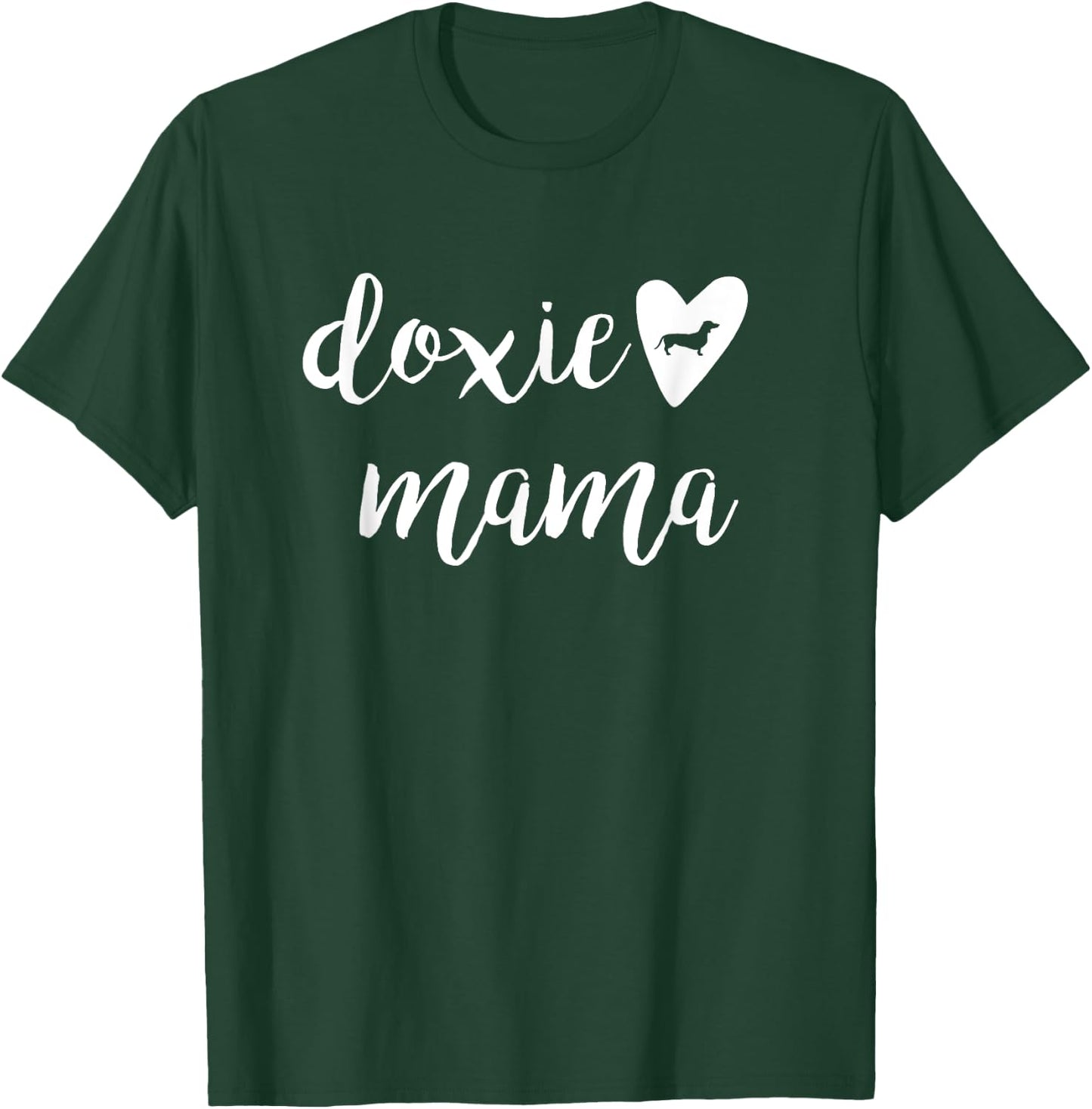 Women's Doxie Mama Dachshund Wiener Dog & Puppy T-Shirt - T-Shirt | Forest