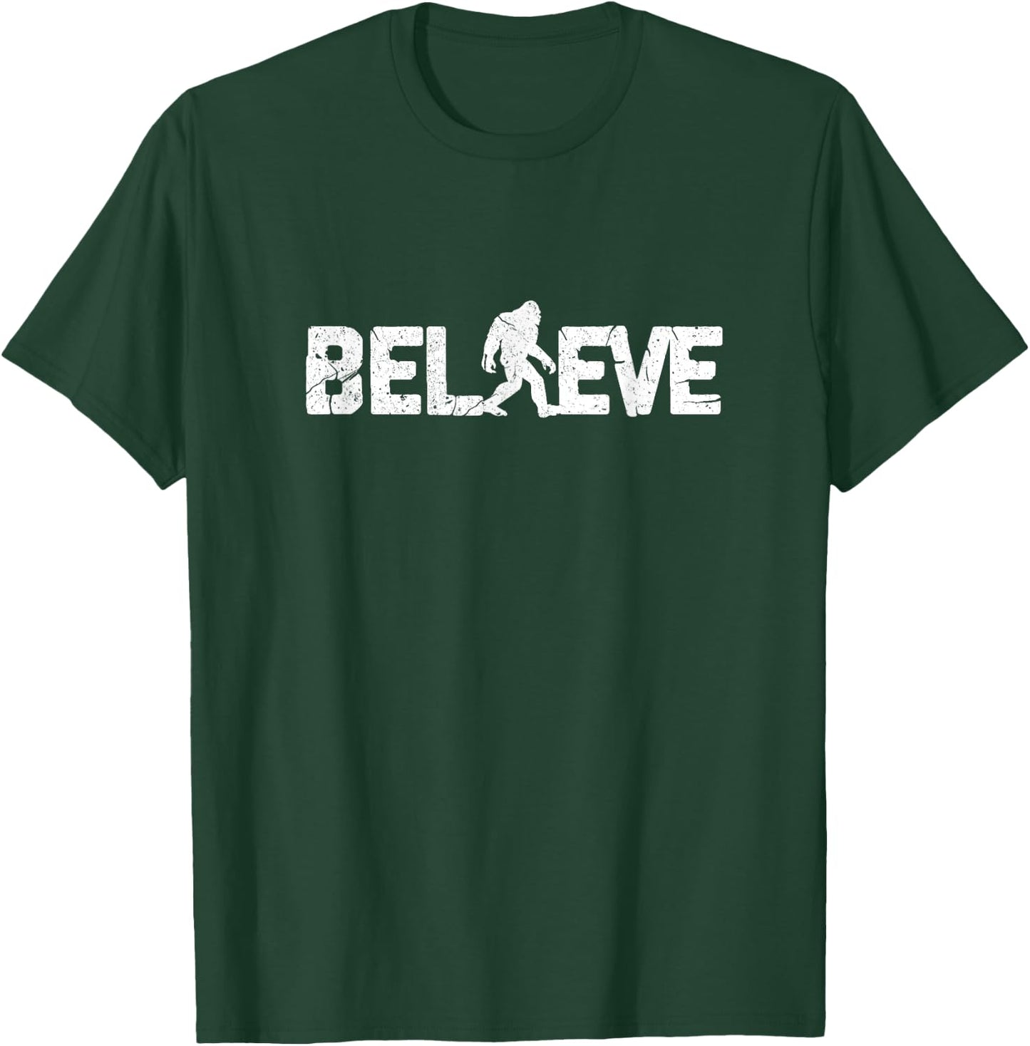 Believe Bigfoot Funny Sasquatch T-Shirt - T-Shirt | Forest