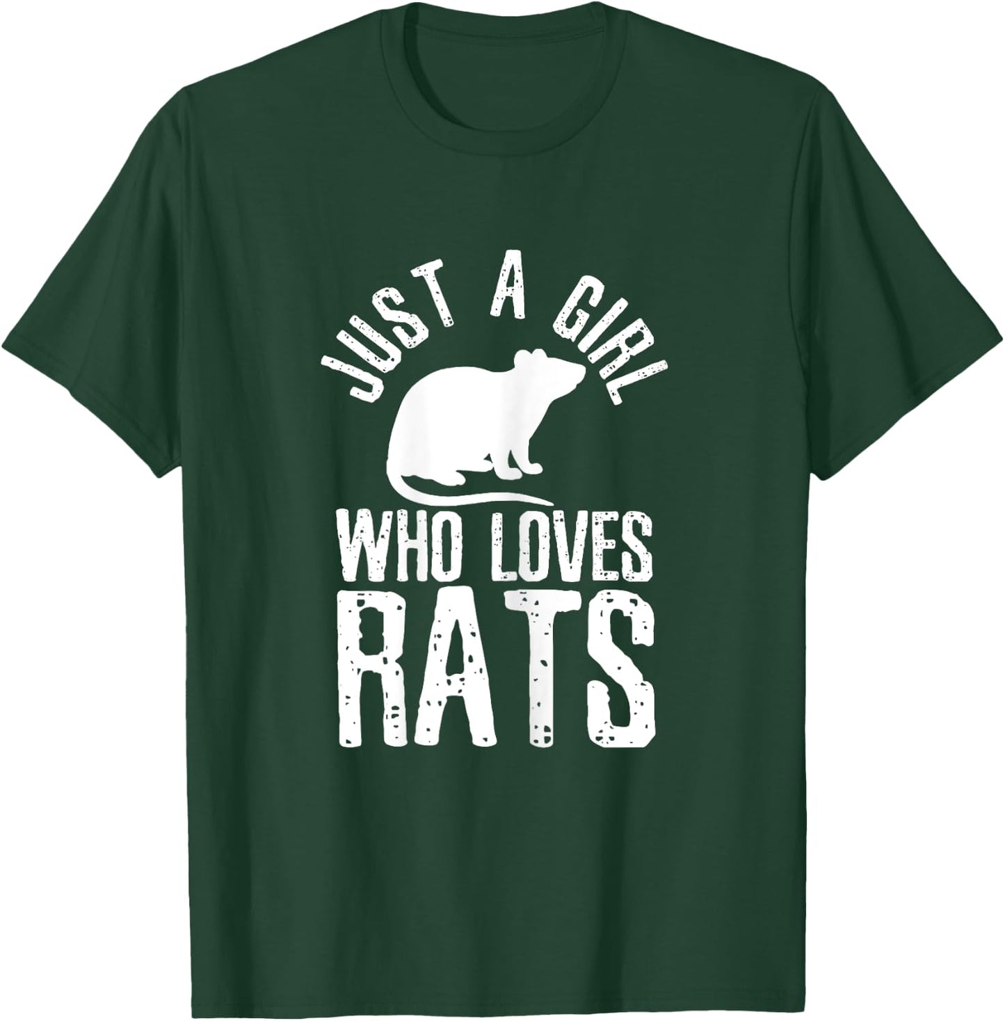 Just A Girl Who Loves Rats Funny Cute Pet Animal Gift T-Shirt - T-Shirt | Forest