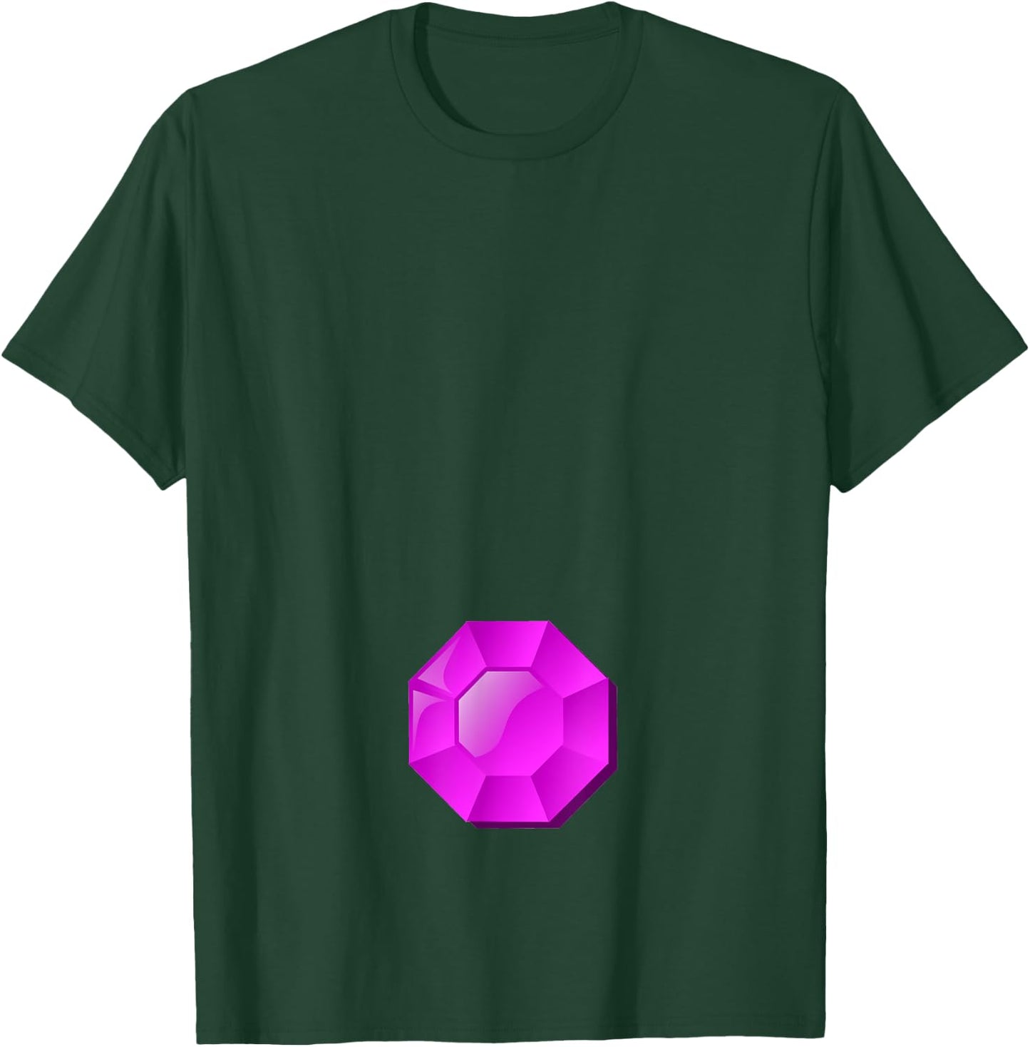 Troll Costume - Gem Belly Button T-Shirt - T-Shirt | Forest