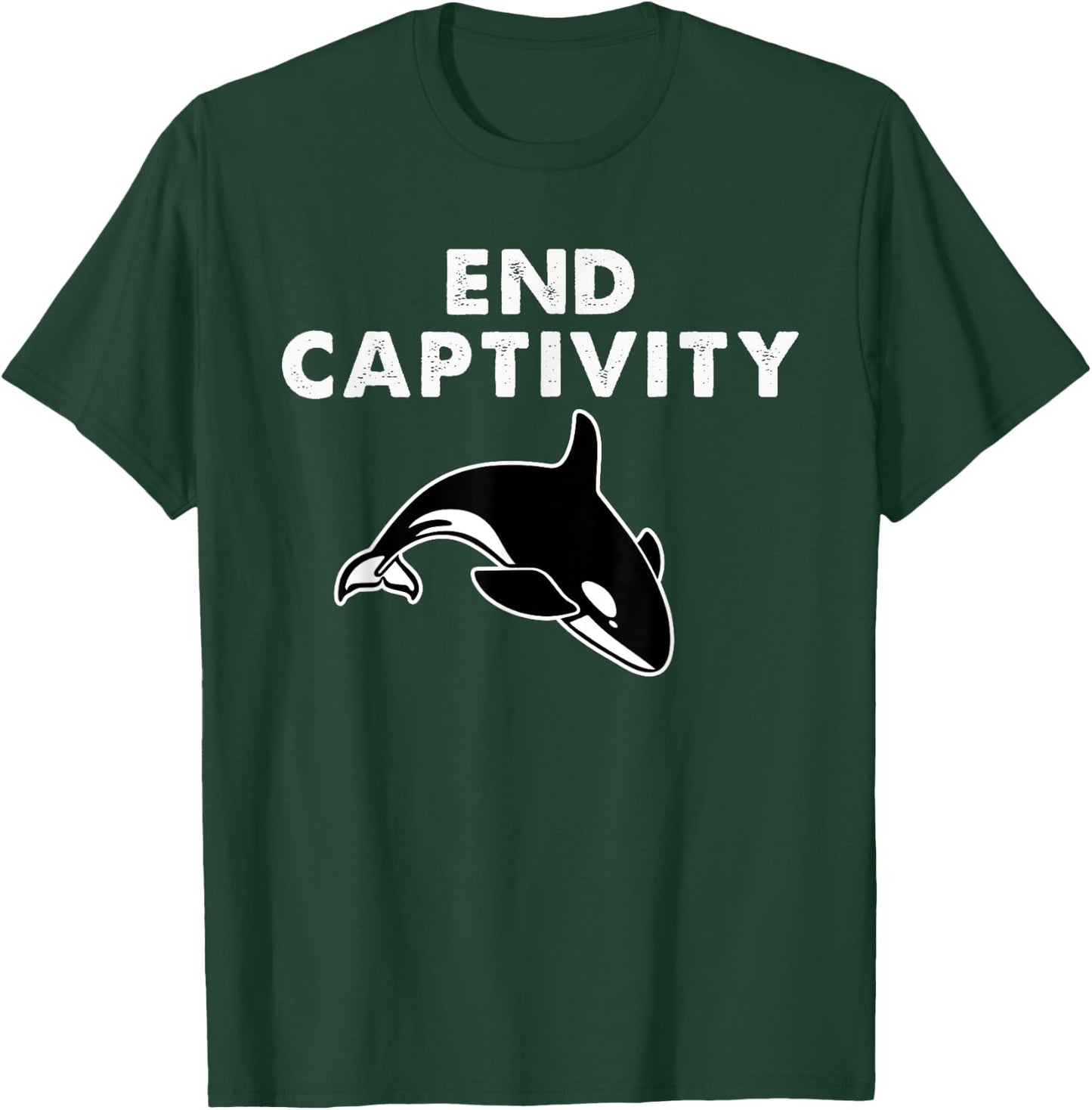 End Captivity Orca Whale Animal Rights T-Shirt - T-Shirt | Forest