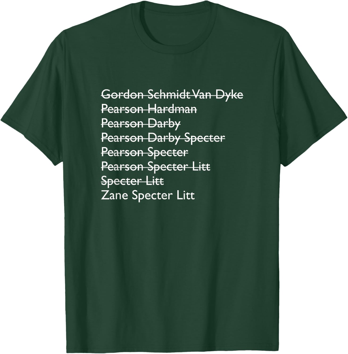 Suits Firm Names Standard T-Shirt - T-Shirt | Forest