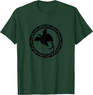 Women - Papua New Guinea Bird Of Paradise in Tribal Circle T-Shirt - T-Shirt | Forest