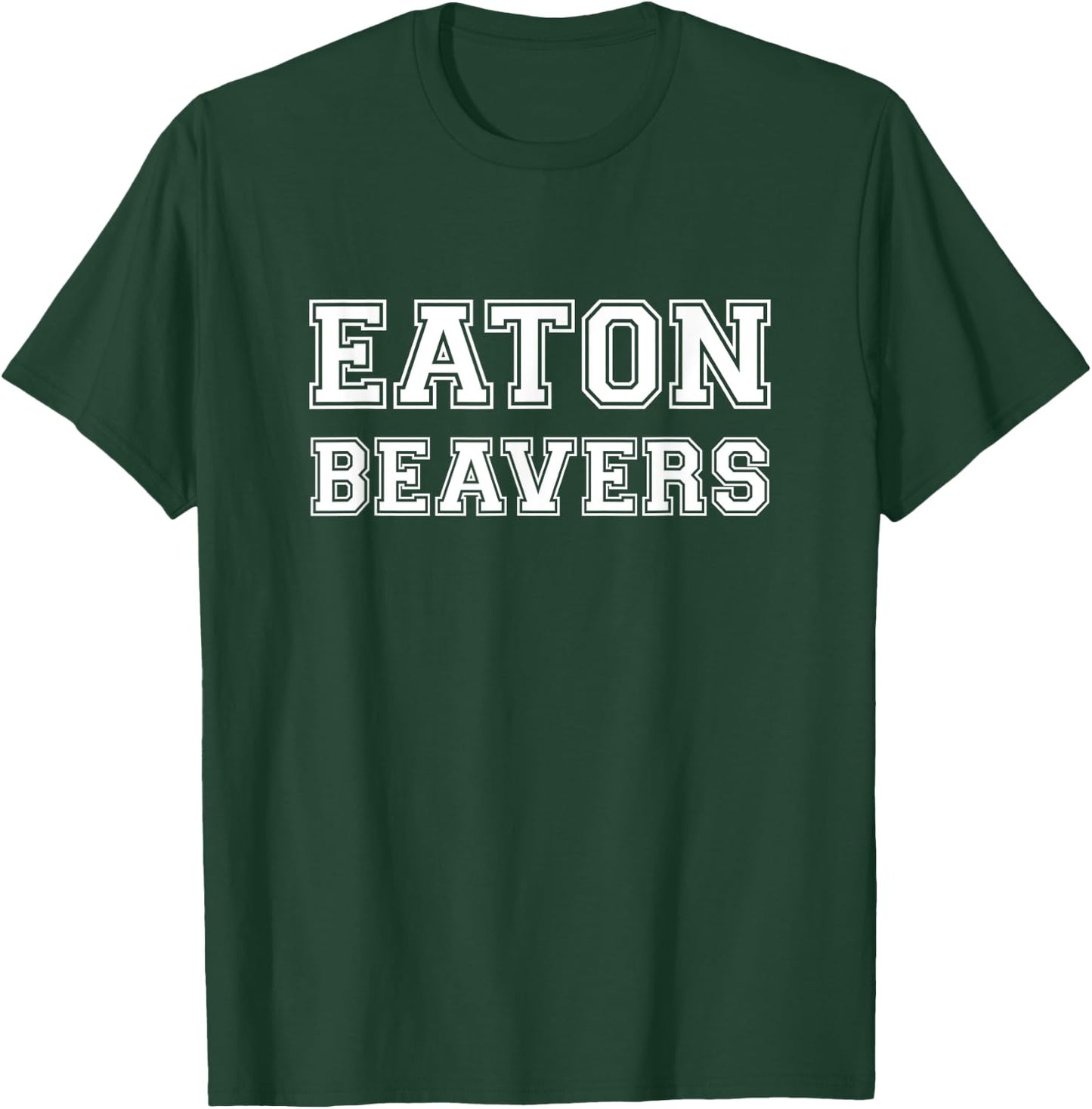 Eaton Beavers University Athletics Fake College T-Shirt - T-Shirt | Forest