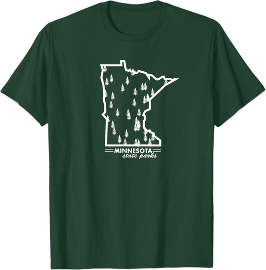 Minnesota State Parks Nature Outdoors MN Camping Gift T-Shirt - T-Shirt | Forest