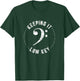 Bass Clef Music Keeping It Low Key Musician Humor T-Shirt - T-Shirt | Forest