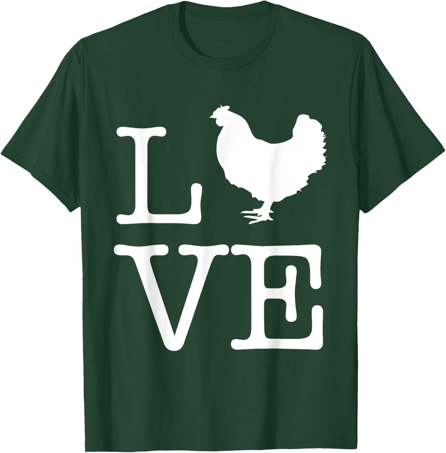 I Love Chickens Funny Chicken Lover Kids Gift T-Shirt - T-Shirt | Forest