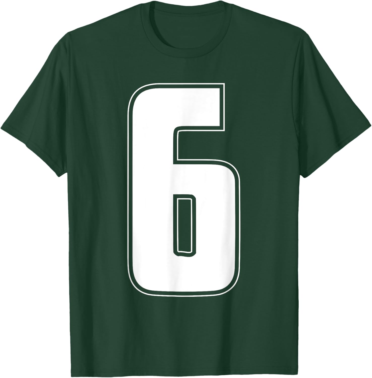 Halloween Group Costume #6 Sports Jersey Number 6 shirt T-Shirt - T-Shirt | Forest