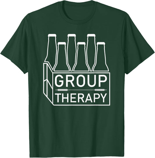 Six Pack Group Therapy Funny Beer Drinkers Alcohol T-Shirt - T-Shirt | Forest
