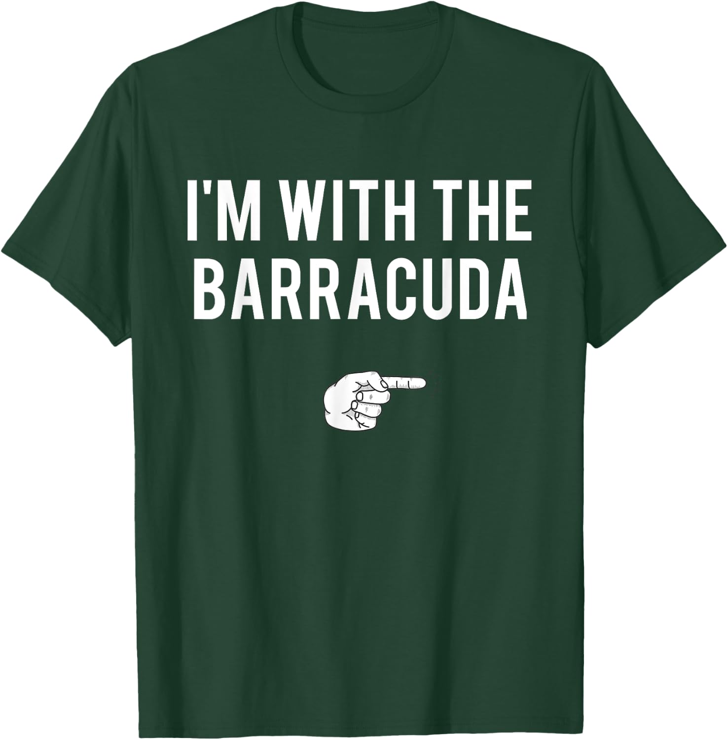 I'm With Barracuda Halloween Costume Party Matching Fish T-Shirt - T-Shirt | Forest