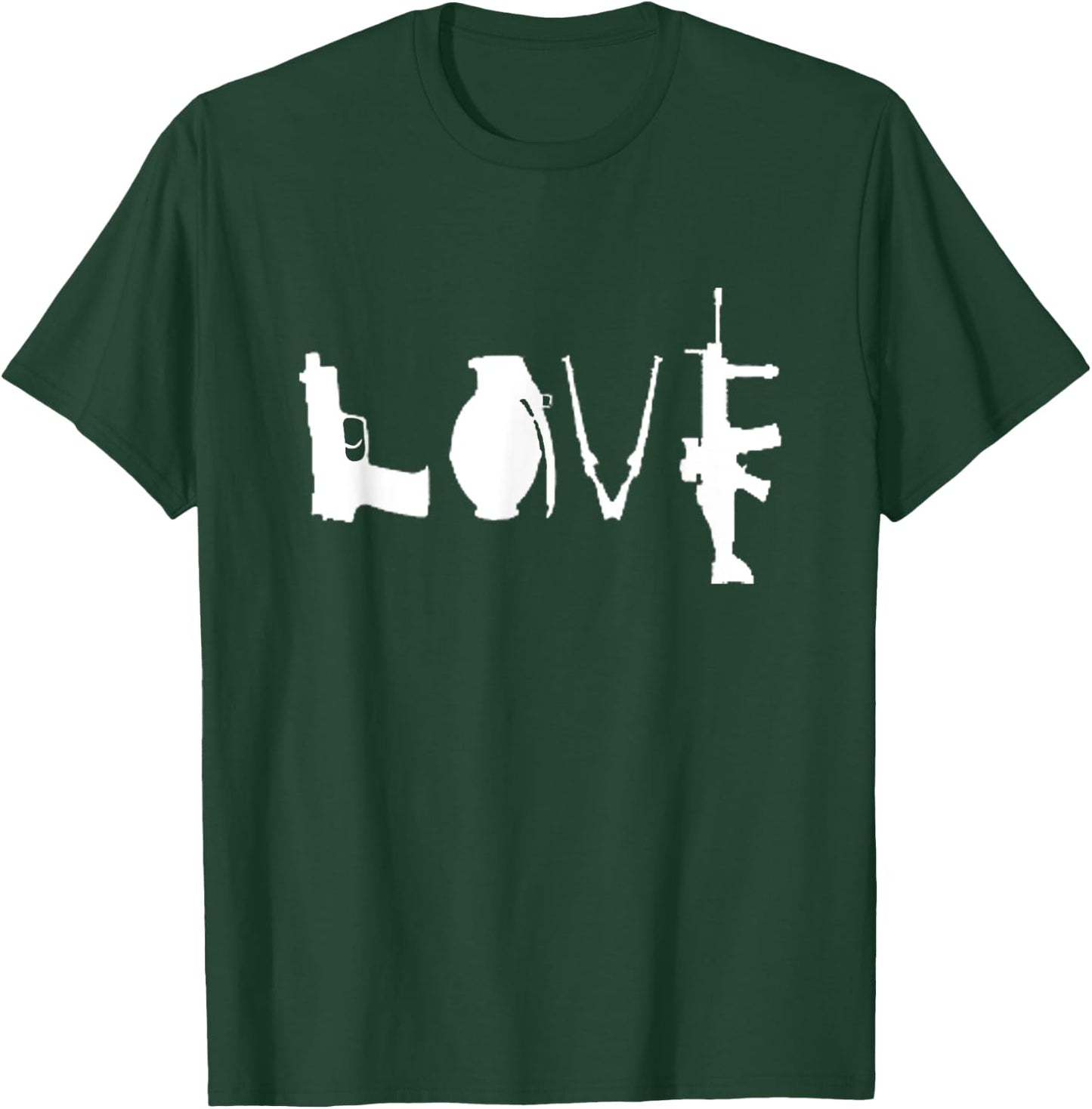 LOVE GUNS Pro Gun Love 2nd Amendment T-Shirt - T-Shirt | Forest