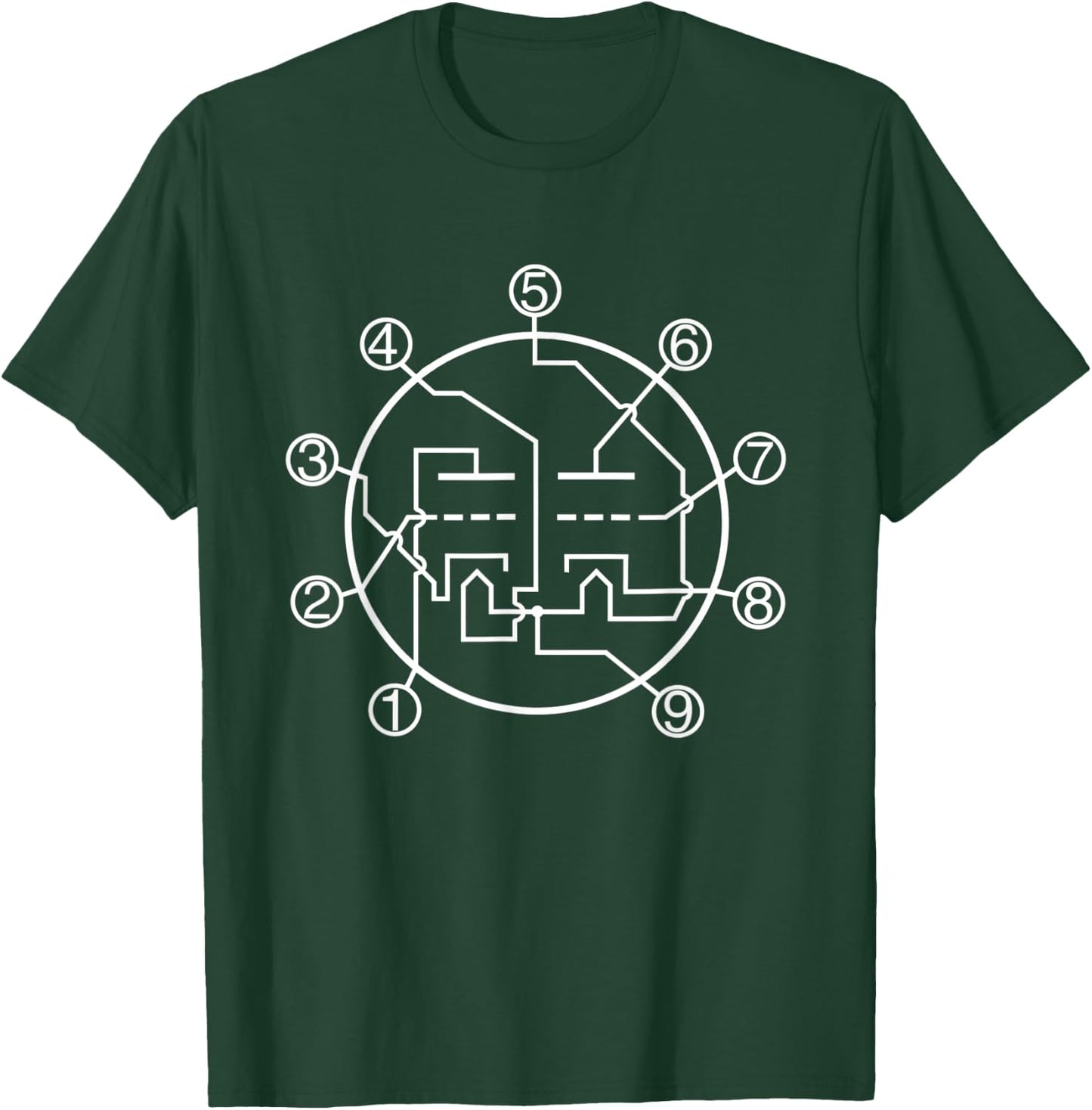 Analog Vacuum Tube Pin Layout Amplifier Preamp Vintage Tubes T-Shirt - T-Shirt | Forest