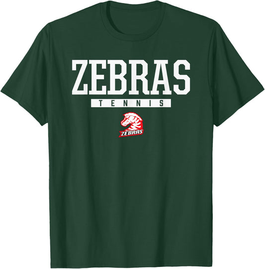 Claremore Zebras Logo Tennis HS T-Shirt - T-Shirt | Forest