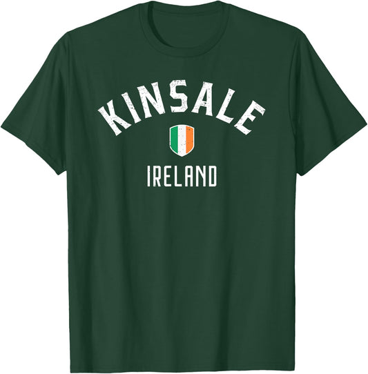 Kinsale Ireland T Shirt - Irish Flag Kinsale T-Shirt - T-Shirt | Forest