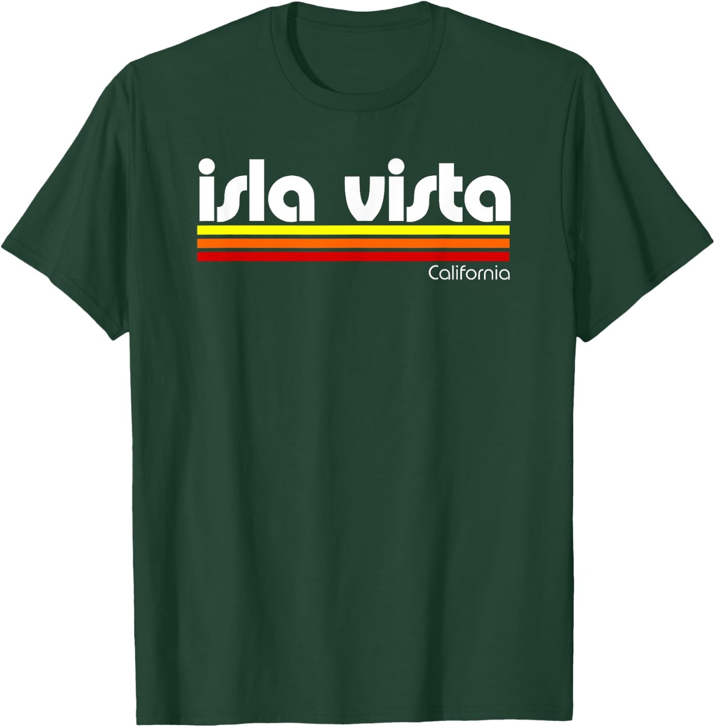 Retro Isla Vista California T-Shirt - T-Shirt | Forest