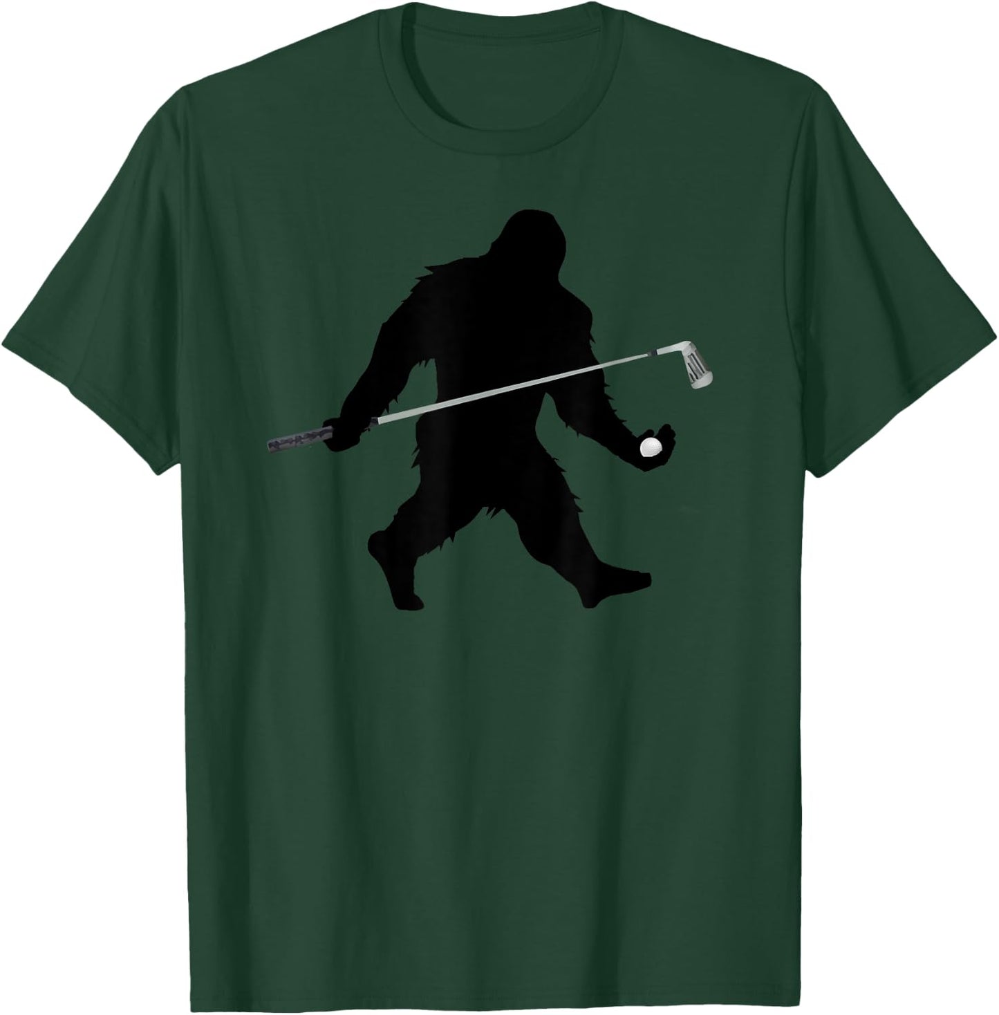 Sasquatch Golf Club & Ball Funny Golfer Gift T-Shirt - T-Shirt | Forest
