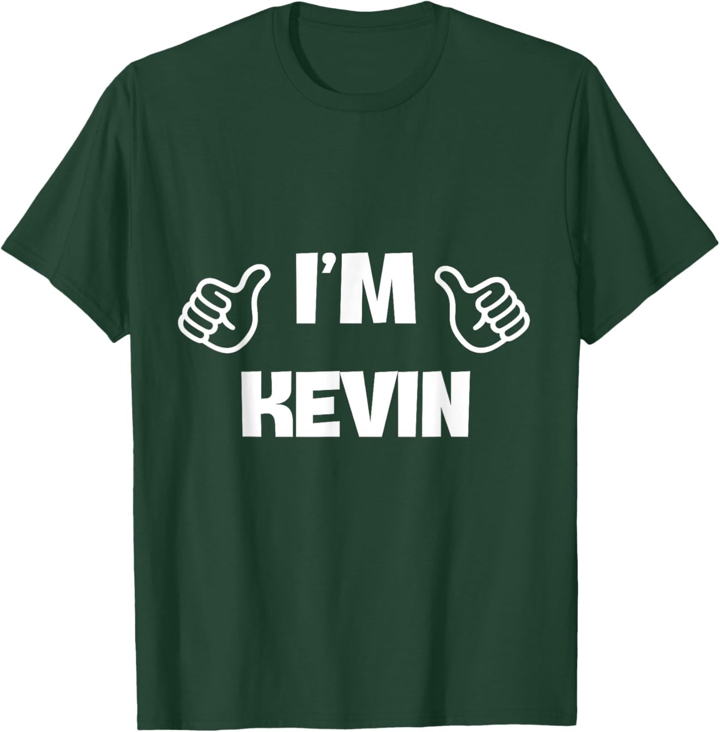 First Name Kevin Valentines Day Design for Couples T-Shirt - T-Shirt | Forest