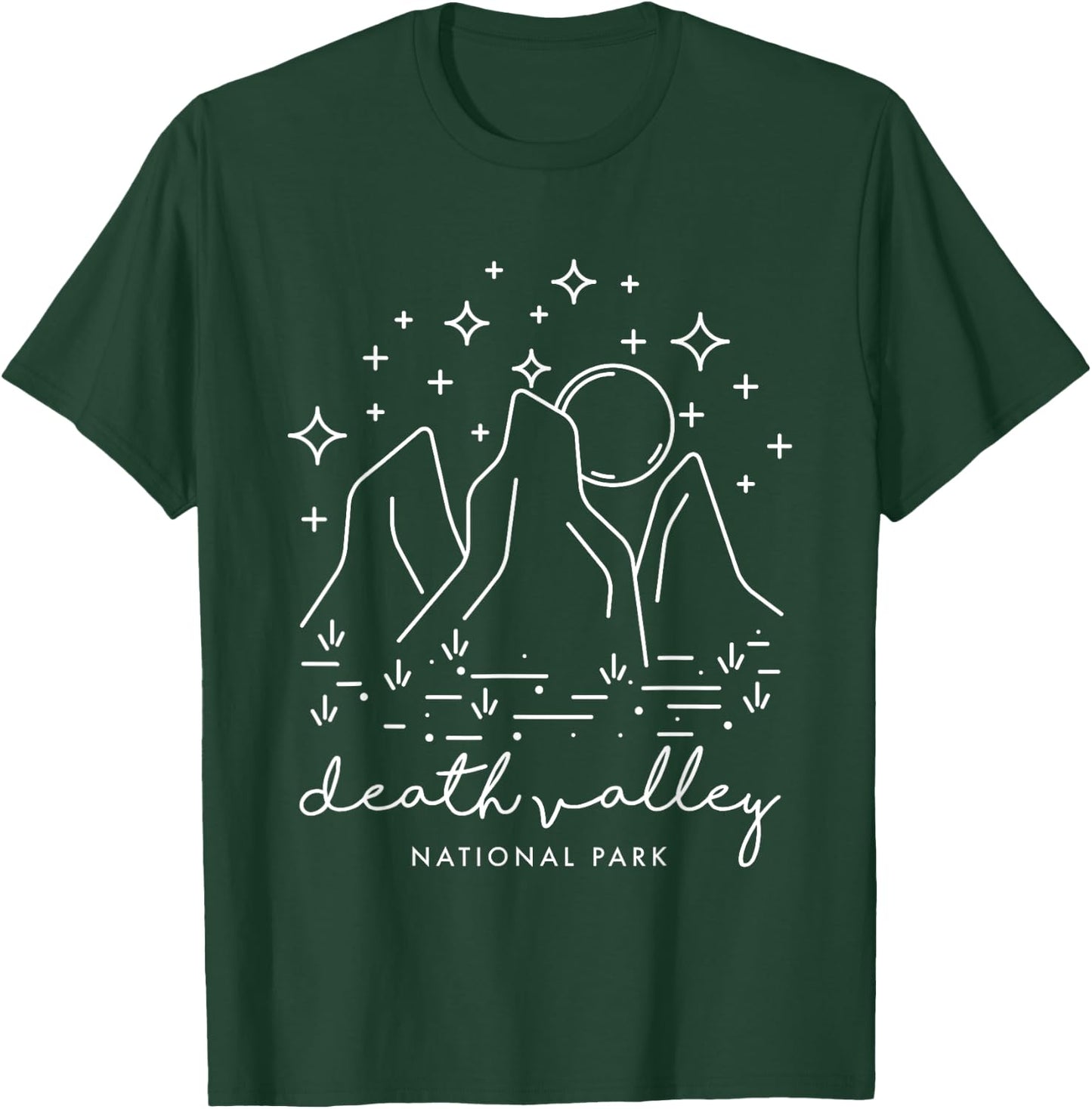 Death Valley National Park Cool Vintage Mountains T-Shirt - T-Shirt | Forest