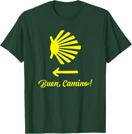 Camino de Santiago Pilgrim Way of St. James Hiker Women Men T-Shirt - T-Shirt | Forest