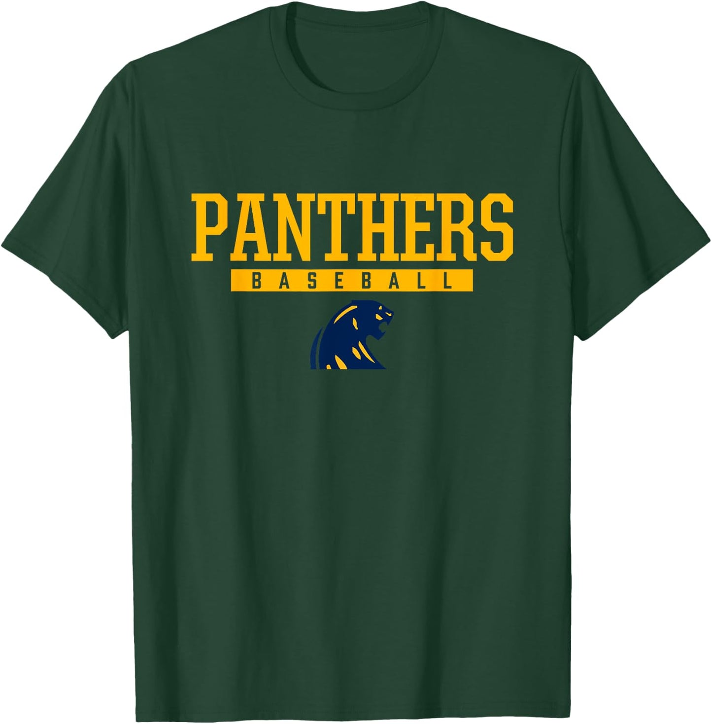 Dewitt Panthers Logo Baseball HS T-Shirt - T-Shirt | Forest