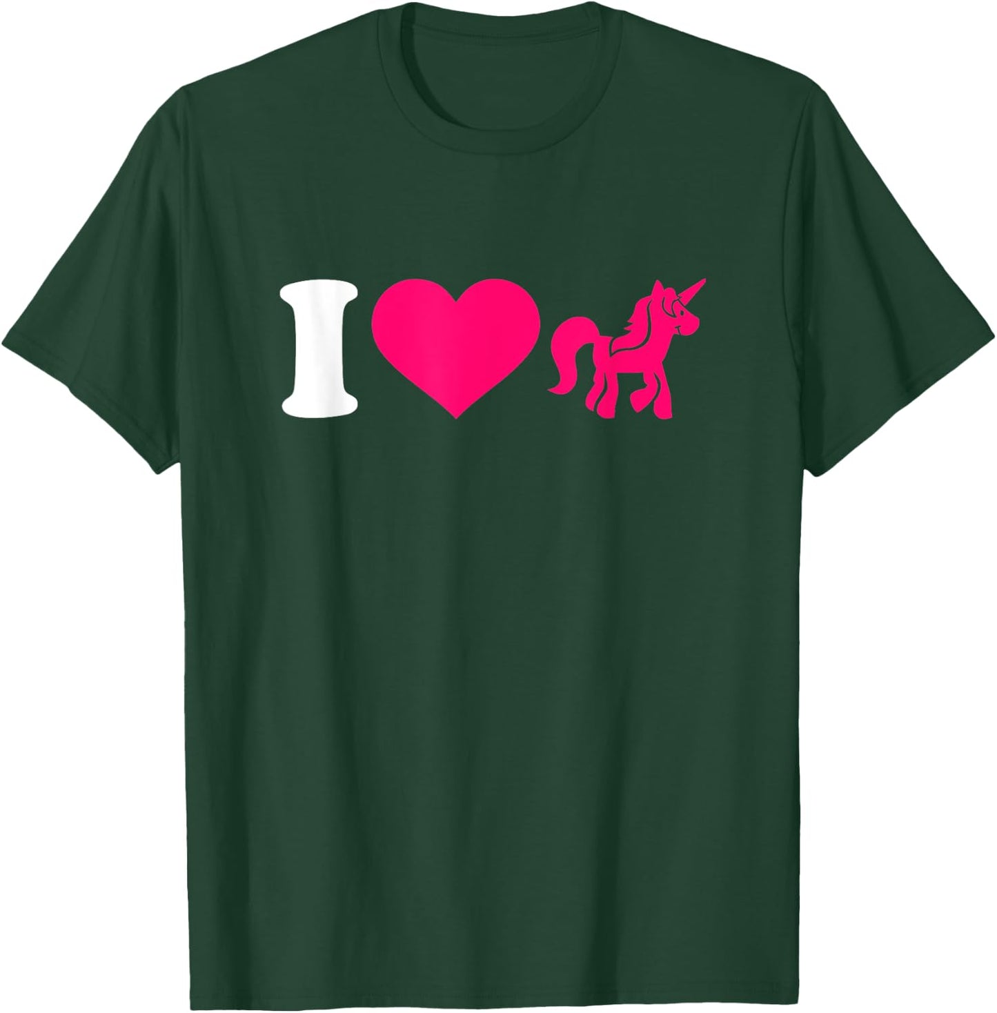 I love unicorns T-Shirt - T-Shirt | Forest
