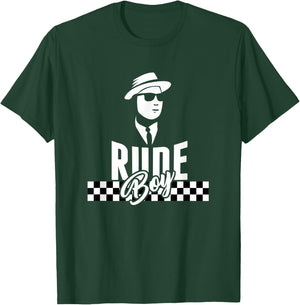Ska Rude Boy Reggae Two Tone checkered music | gift T-Shirt - T-Shirt | Forest