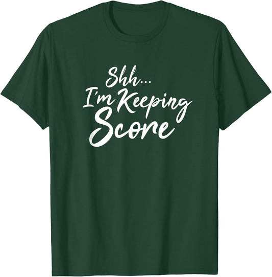 Scorekeeper Gift Funny Sports Coach Score Book Keeper T-Shirt - T-Shirt | Forest