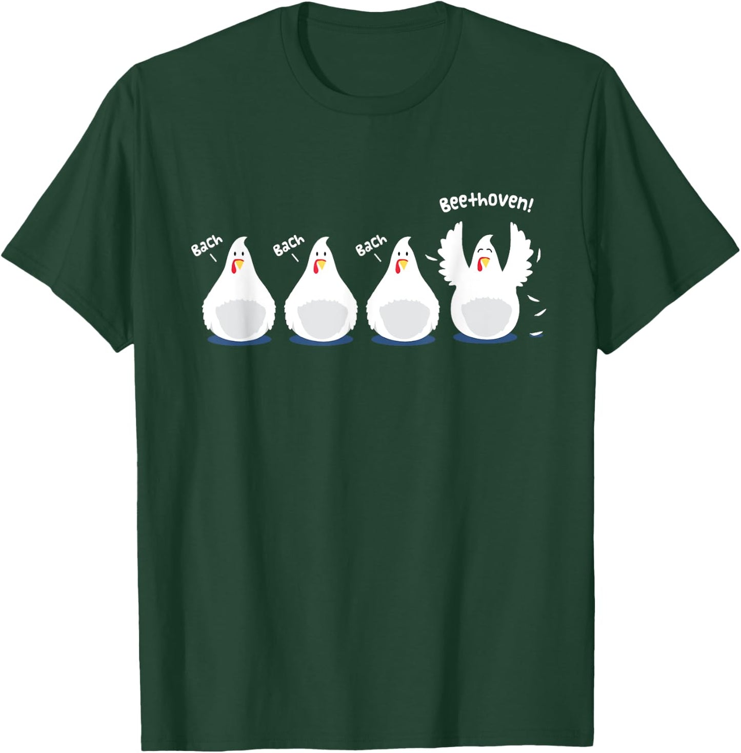 Funny Bach Beethoven Joke Shirt Music T-Shirt - T-Shirt | Forest