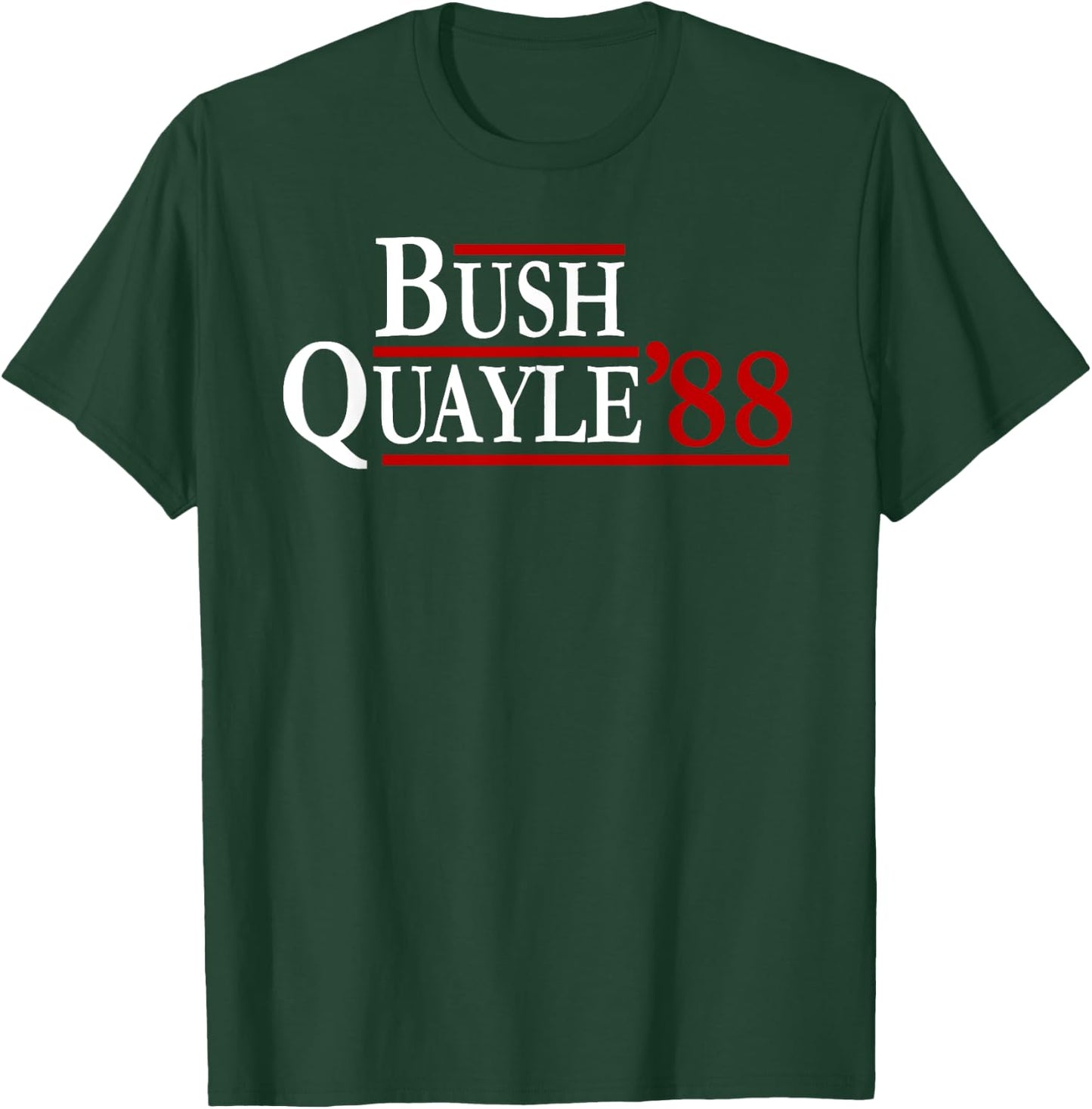 George H. W. Bush Dan Quayle 88 Retro Campaign T Shirt T-Shirt - T-Shirt | Forest