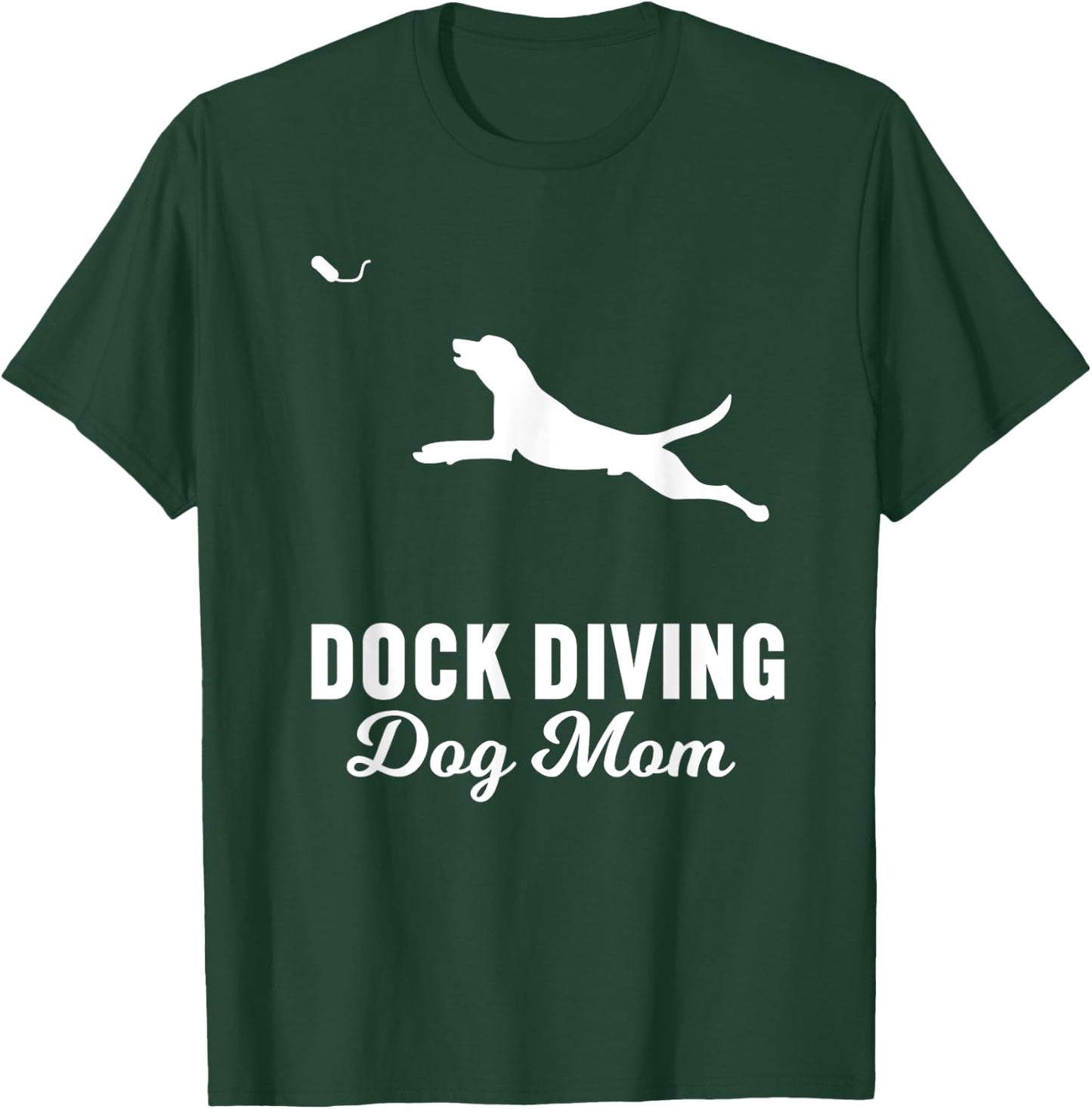 Dock Diving Dog Design for Dog Mom | Dog Jumping Swimming T-Shirt - T-Shirt | Forest