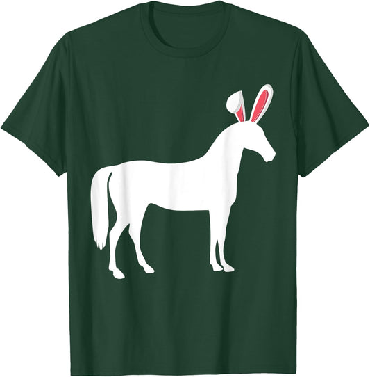 Horse Easter Bunny For Equestrian Kids & Adults T-Shirt - T-Shirt | Forest