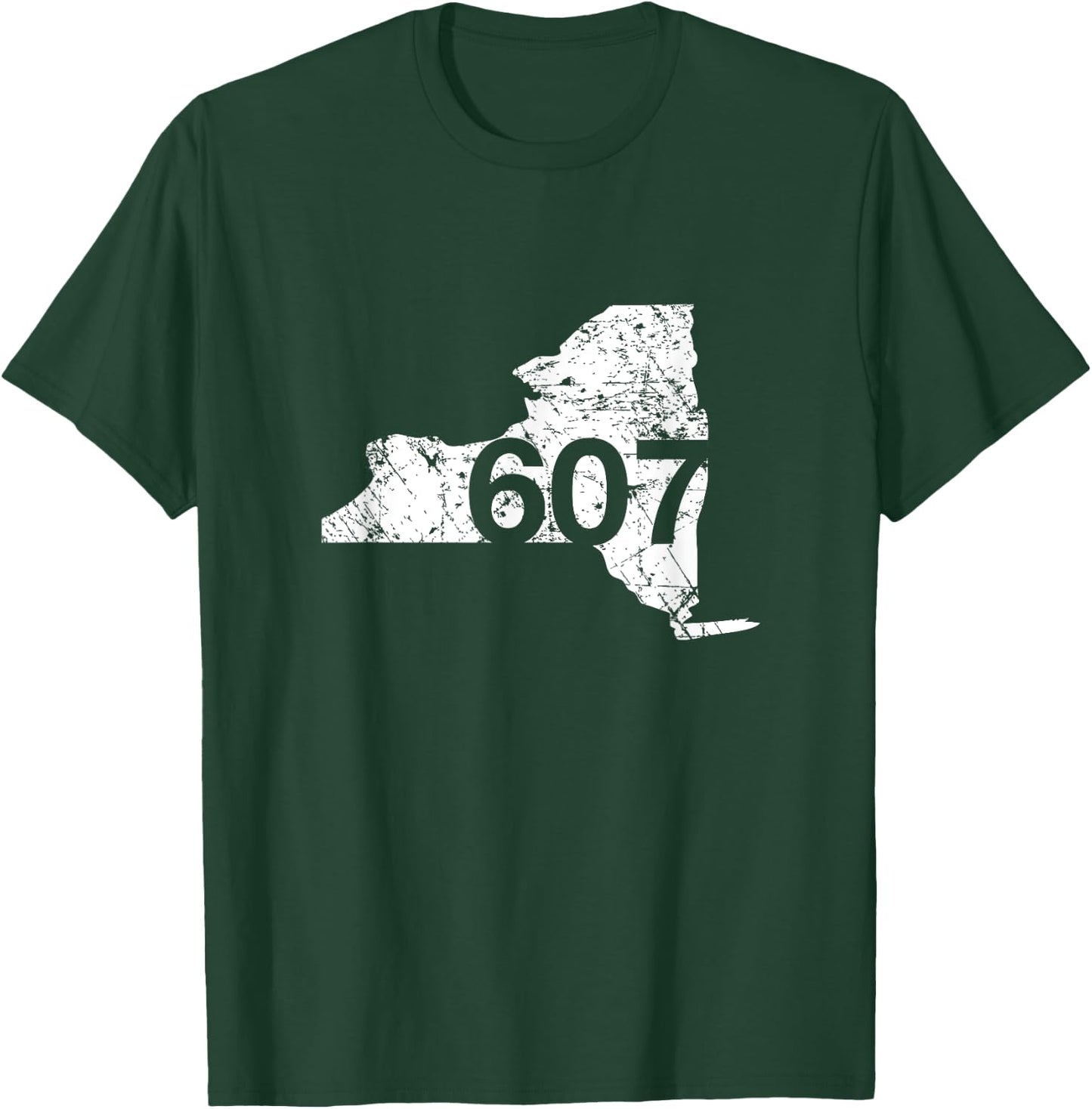 Ithaca Area Code 607 Shirt, New York Souvenir Gift T-Shirt - T-Shirt | Forest