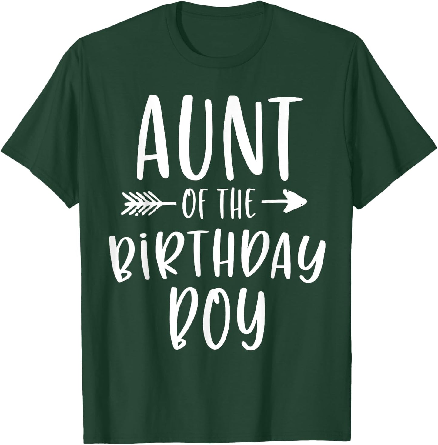 Aunt of the Birthday Boy Auntie And Nephew Bday Party T-Shirt - T-Shirt | Forest