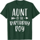 Aunt of the Birthday Boy Auntie And Nephew Bday Party T-Shirt - T-Shirt | Forest