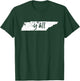Tennessee State Y'all Shirt TN Pride Map Yall Distressed T-Shirt - T-Shirt | Forest