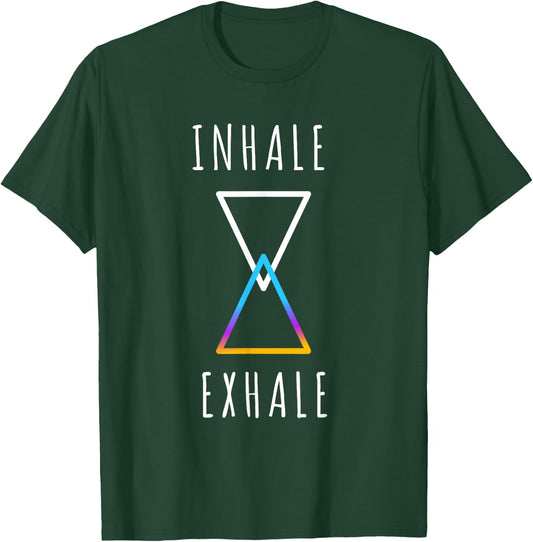 Yoga Training Deep Breathing Meditation Mindfulness Nature T-Shirt - T-Shirt | Forest